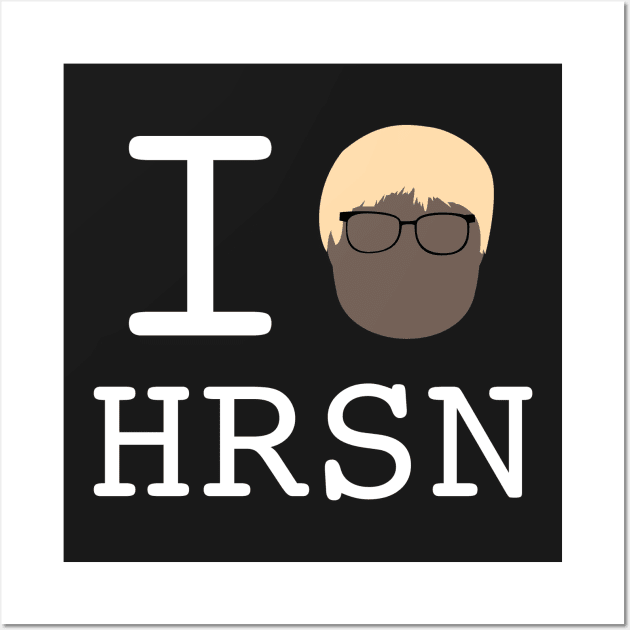 I Heart HRSN (White Font) Wall Art by opiester